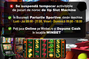 Activitatea de tip slot machine suspendata temporar